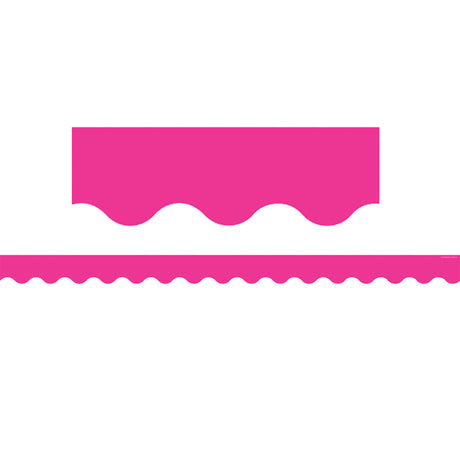 Hot Pink Scalloped Bulletin Board Border Trim