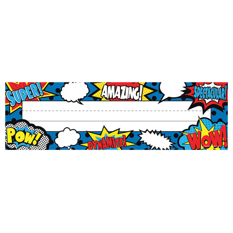 Superhero Flat Name Plates (flat)