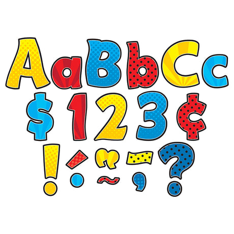 Superhero Funtastic 4" Bulletin Board Letters Combo Pack
