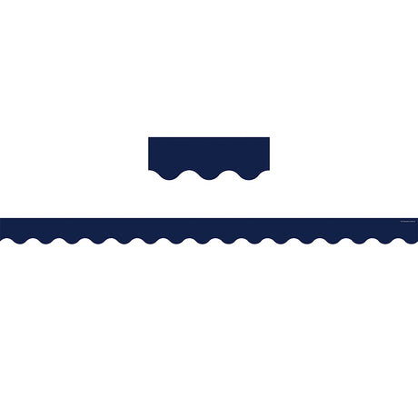 Navy Scalloped Bulletin Board Border