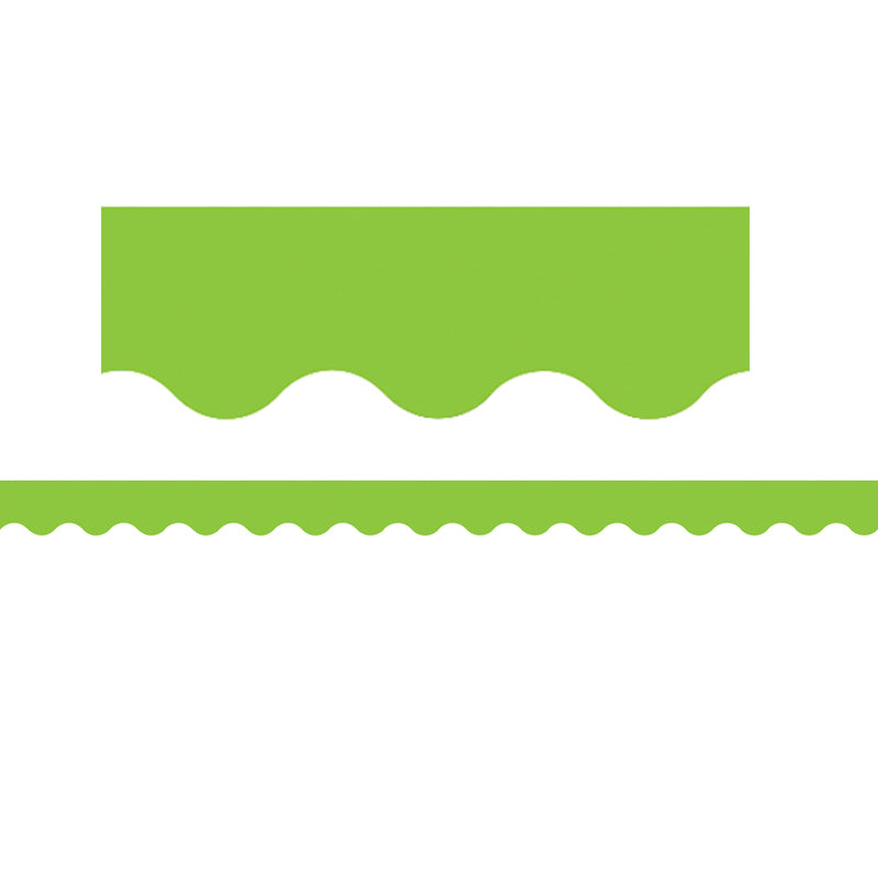 Lime Scalloped Bulletin Board Border Trim 