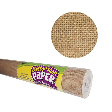 Burlap Better than Paper Bulletin Board Fabric, Four 4' x 12' Rolls