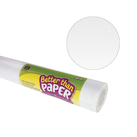 White Better than Paper Bulletin Board Fabric, Four 4' x 12' Rolls