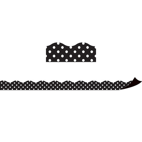 Black Polka Dots Magnetic Borders