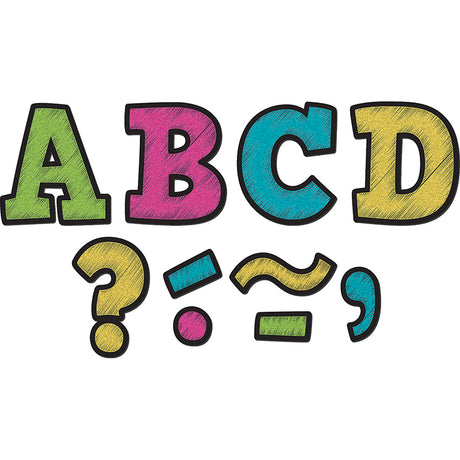 Chalkboard Brights Bold Block 3" Magnetic Letters