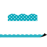 Teal Polka Dots Magnetic Borders