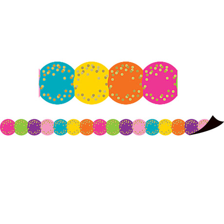 Confetti Circles Die Cut Magnetic Border