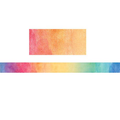Watercolor Straight Bulletin Board Border