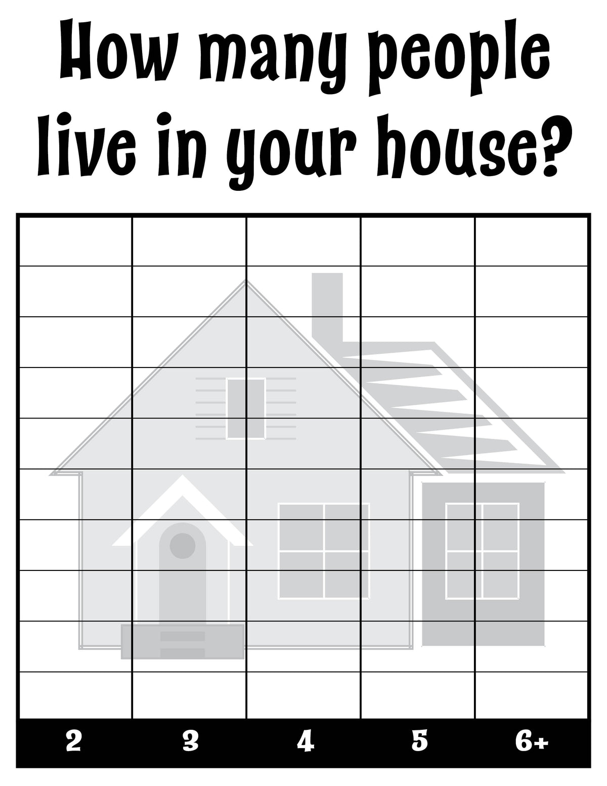 FREE 8 Printable "All About Us" Tally Chart Worksheets!