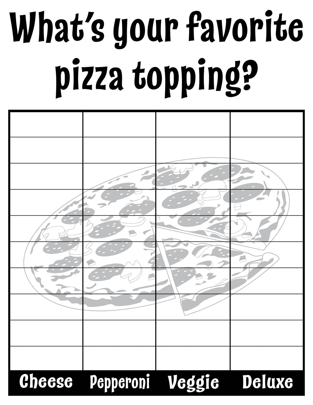 FREE 8 Printable "All About Us" Tally Chart Worksheets!