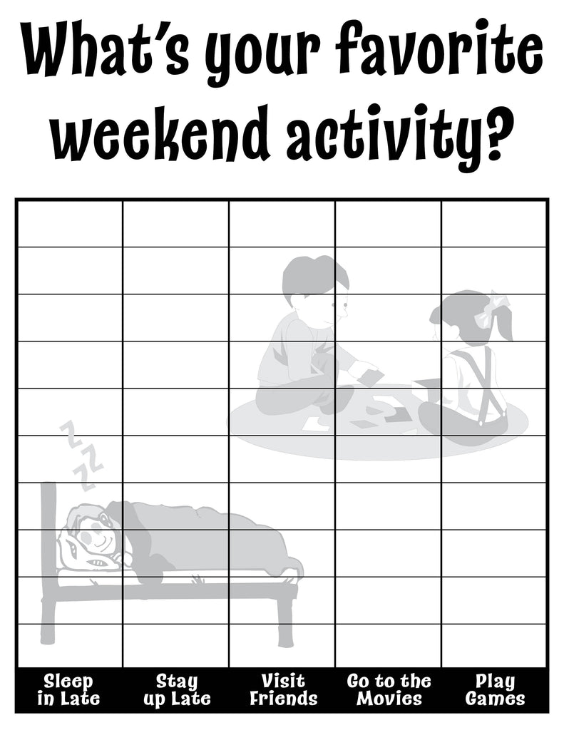 8 Printable "All About Us" Tally Chart Worksheets!