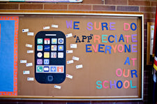 We Sure Do 'App'reciate Everyone At Our School! - Teacher Appreciation Display