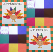 Thanksgiving Quilt Craft & Bulletin Board Idea