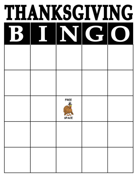 FREE Printable Thanksgiving Bingo Game! – SupplyMe