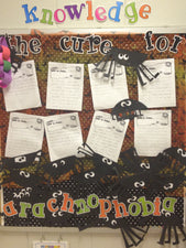 The Cure For Arachnophobia! - Halloween Bulletin Board