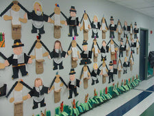 The First Thanksgiving - Thanksgiving Writing Bulletin Board