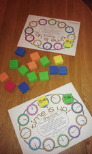 "Time Is Up!" Free Printable Time Telling Game!