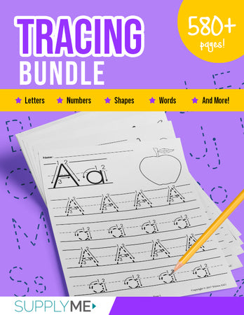 Handwriting Without Tears® style NUMBER Formation practice worksheets BUNDLE