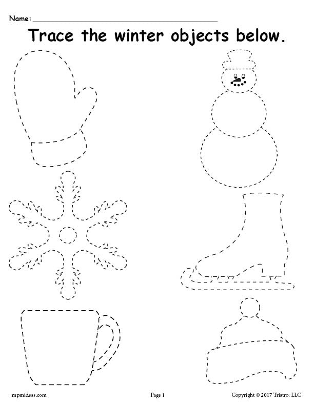 FREE Printable Winter Tracing Worksheet! – SupplyMe free-printable-winter-tracing-worksheet-supplyme