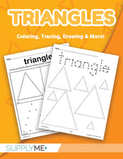 8 Triangle Worksheets: Tracing, Coloring Pages, Cutting & More!