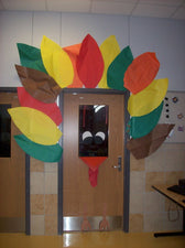 Thanksgiving Turkey Classroom Door Decoration