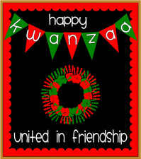 United in Friendship! - Kwanzaa Bulletin Board Idea