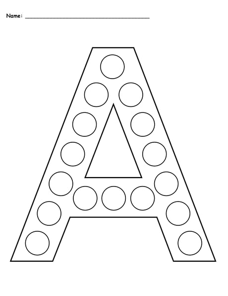 FREE Letter A Do-A-Dot Printables - Uppercase & Lowercase!