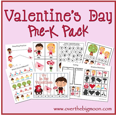 Valentine's Day Themed Multi-Skill Worksheets