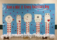 Have A Wild & Crazy Valentine's Day! - Monster Themed Bulletin Board