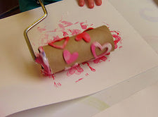 Valentine's Day Roller Painting