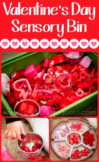 Valentine's Day Themed Sensory (and Imagination!) Bin