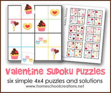 FREE Valentine's Day Themed Sudoku Puzzles!