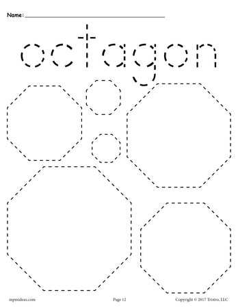20 Free Preschool Octagon Worksheets &amp; Printables – SupplyMe