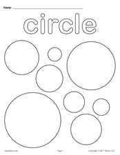 FREE Circles Coloring Page