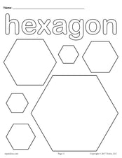 FREE Hexagons Coloring Page