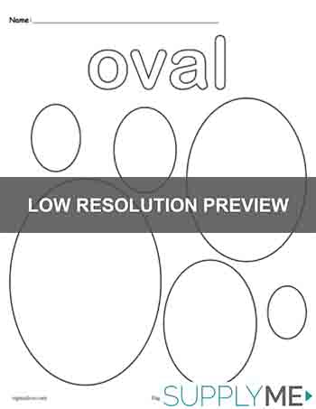 Ovals Coloring Page