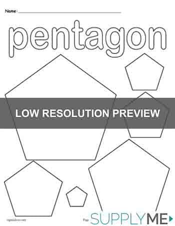 Pentagons Coloring Page