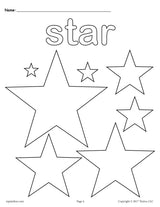 8 Star Worksheets - Tracing, Coloring Pages, Cutting & More!