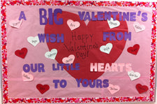 BIG Wishes, Little Hearts - Valentine's Day Bulletin Board