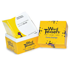 Word Teasers Flash Cards Funny Sayings