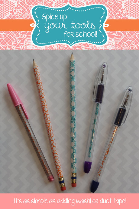Washi Tape Pens & Pencils for Back To School!