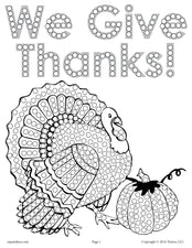 FREE Thanksgiving Turkey Q-Tip Painting Printable!
