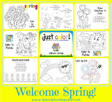 Welcome Spring - Just Color! FREEbie