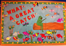 What A Great Catch - Spring & Summer Fishing Bulletin Board Idea