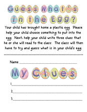 Easter Literacy & Critical Thinking - What's in the Egg?