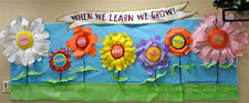 When We Learn We GROW! - Spring Bulletin Board