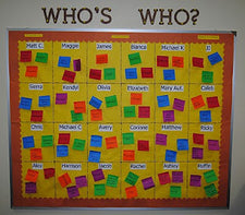Who's Who? - Back-To-School Interactive Bulletin Board