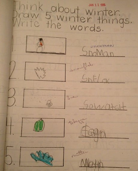 Writing Prompt - 5 Winter Words