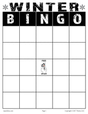 Winter Bingo - Printable Game!