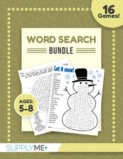 Word Search Bundle - 16 Word Searches With Over 400 Vocabulary Words!